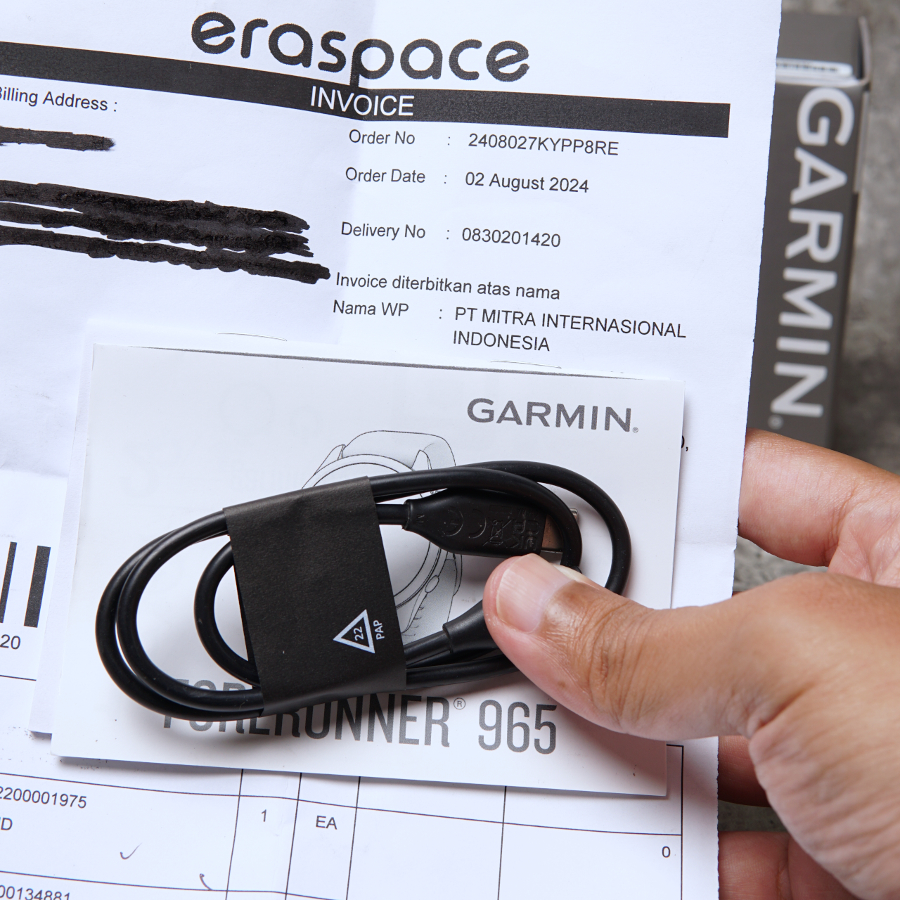 Jual Garmin Forerunner 965 Black di DIY Pedal Indonesia. Lokasi Yogyakarta