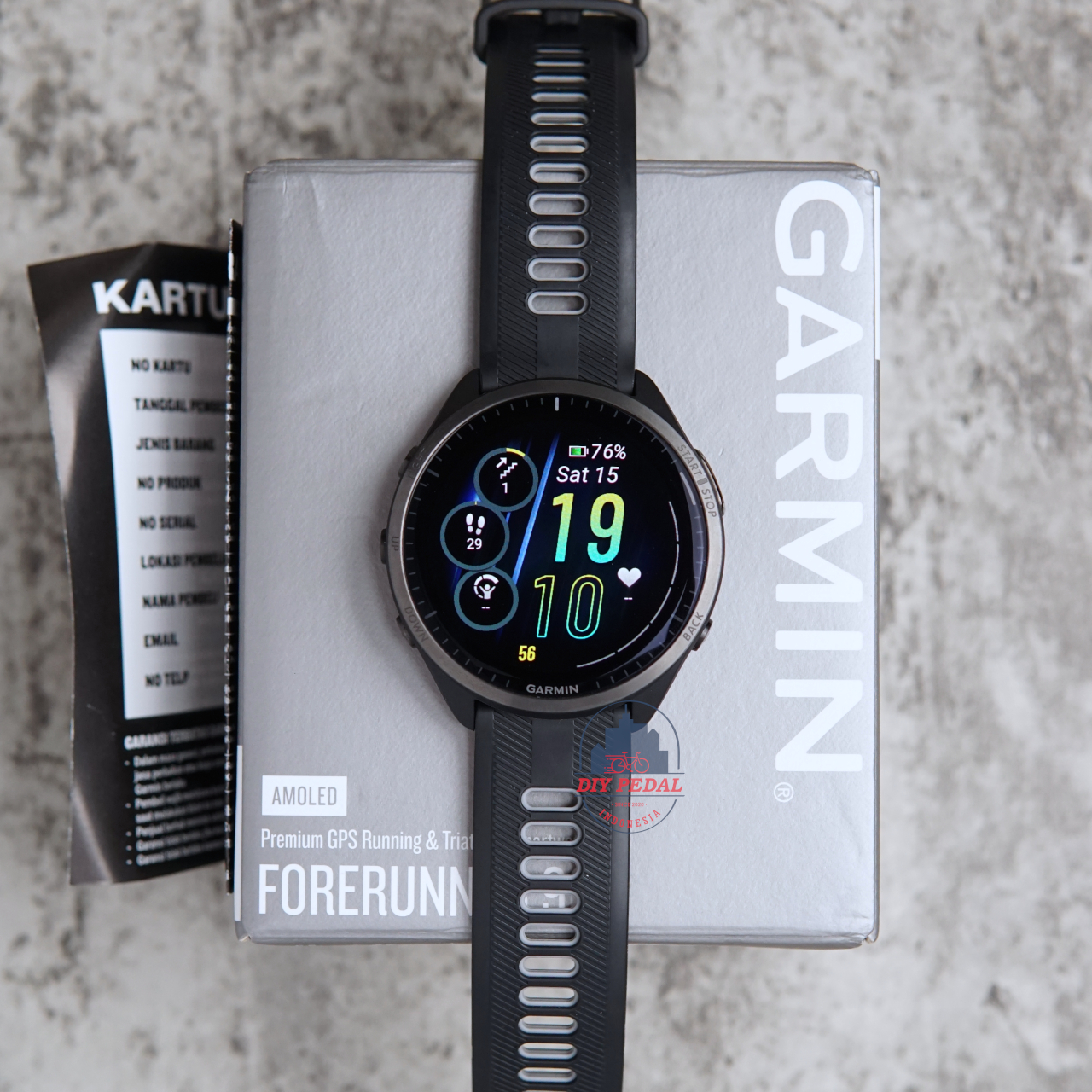Jual Garmin Forerunner 965 Black, DIY Pedal Indonesia Lokasi Yogyakarta. Pusat Garmin Terbaik se Indonesia.
