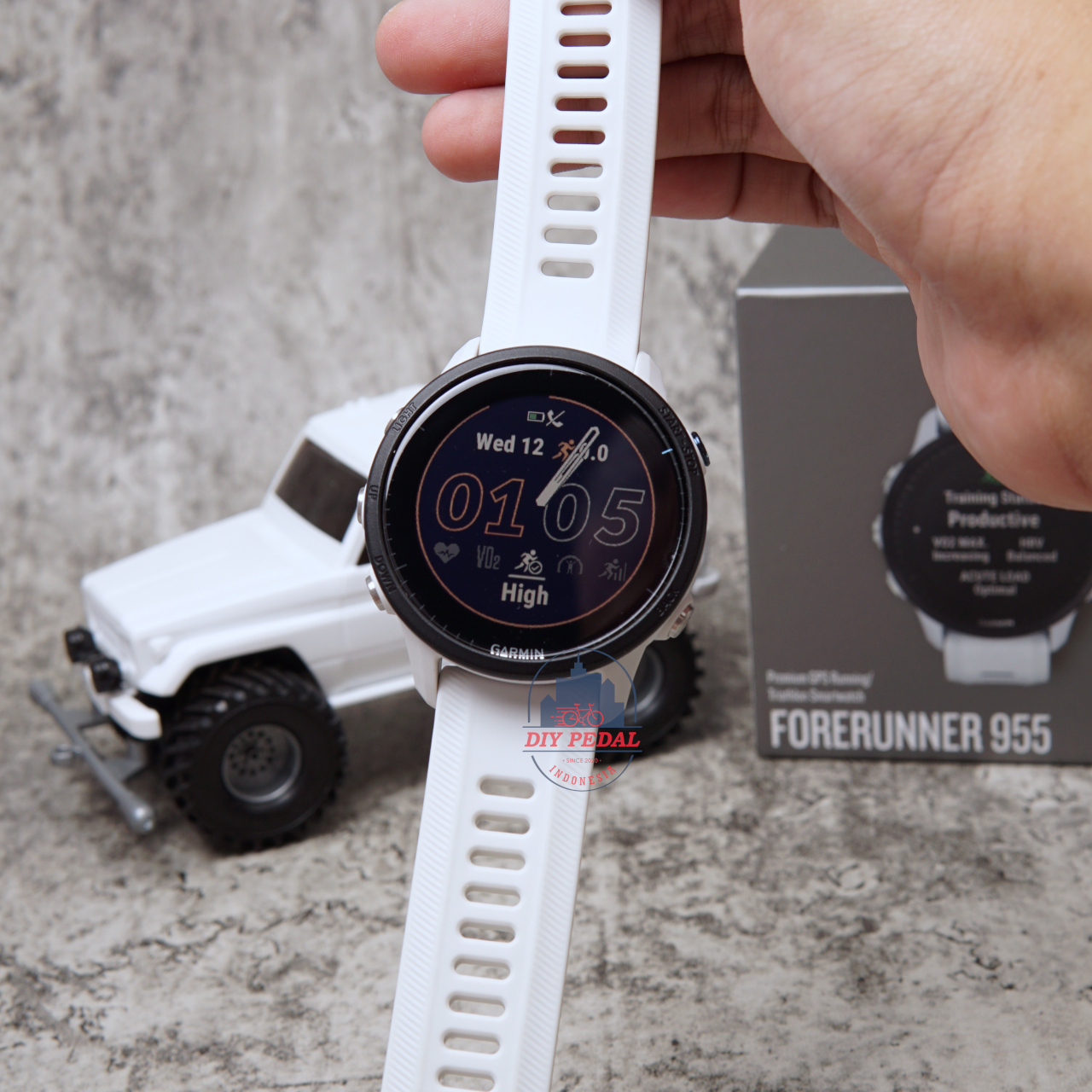 Jual GarminForerunner 955 Whitestone, DIY Pedal Indonesia Lokasi Yogyakarta. Pusat Garmin Terbaik se Indonesia.