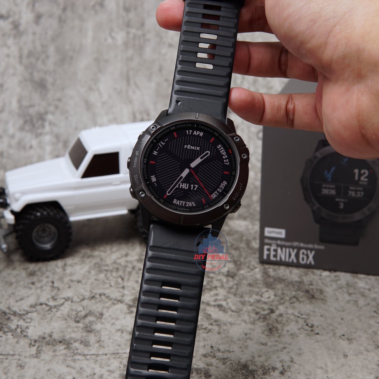 Garmin Fenix 6X Sapphire Carbon Gray DLC - Kode 5796 - Image 3