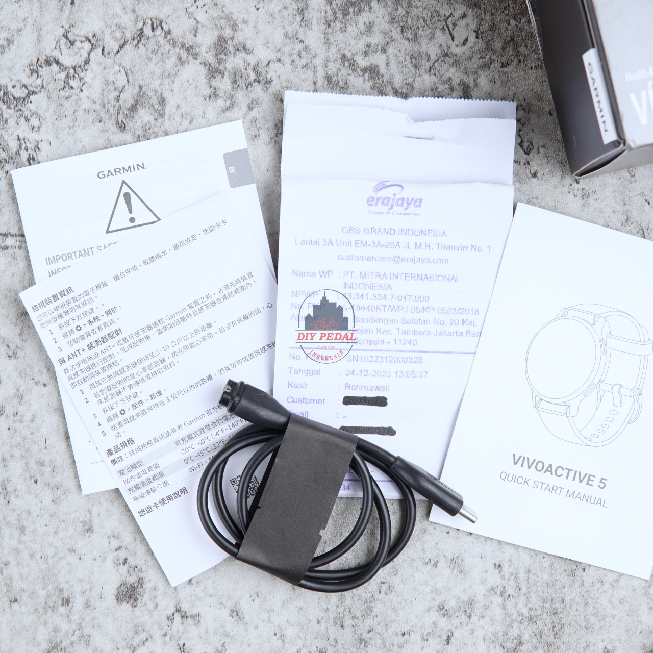 Jual Garmin Vivoactive 5 Black, DIY Pedal Indonesia Lokasi Yogyakarta. Pusat Garmin Terbaik se Indonesia.