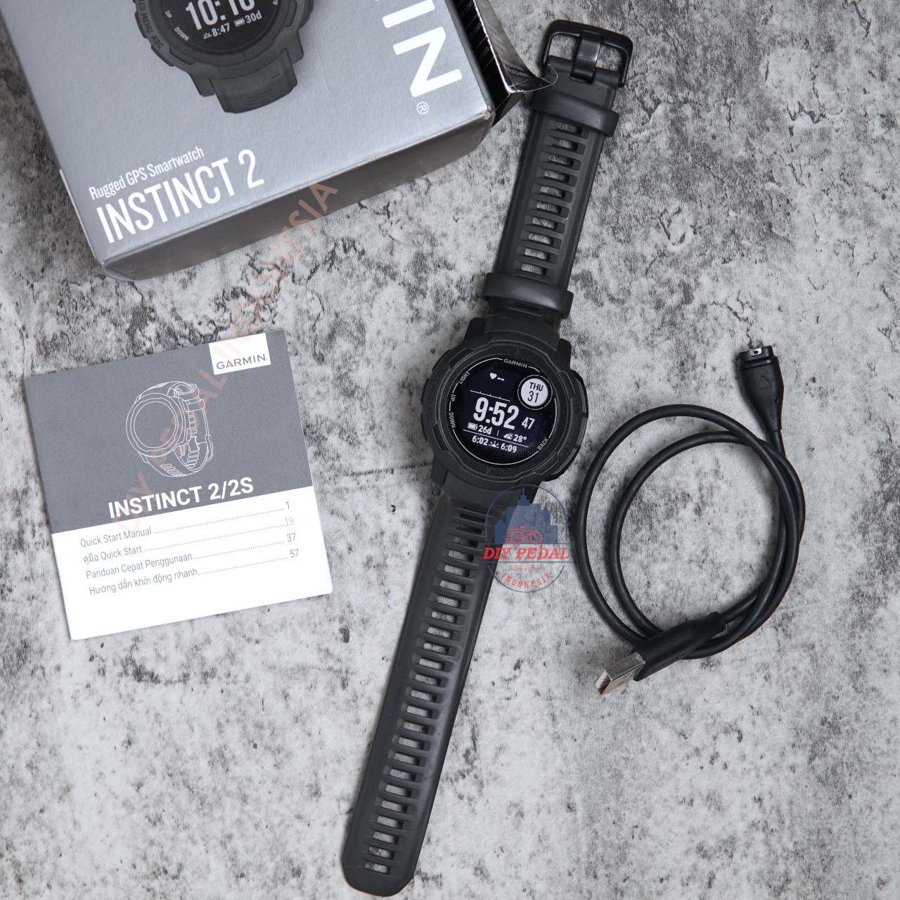 JualGarmin Instinct 2 Graphite, DIY Pedal Indonesia Lokasi Yogyakarta. Pusat Garmin Terbaik se Indonesia.