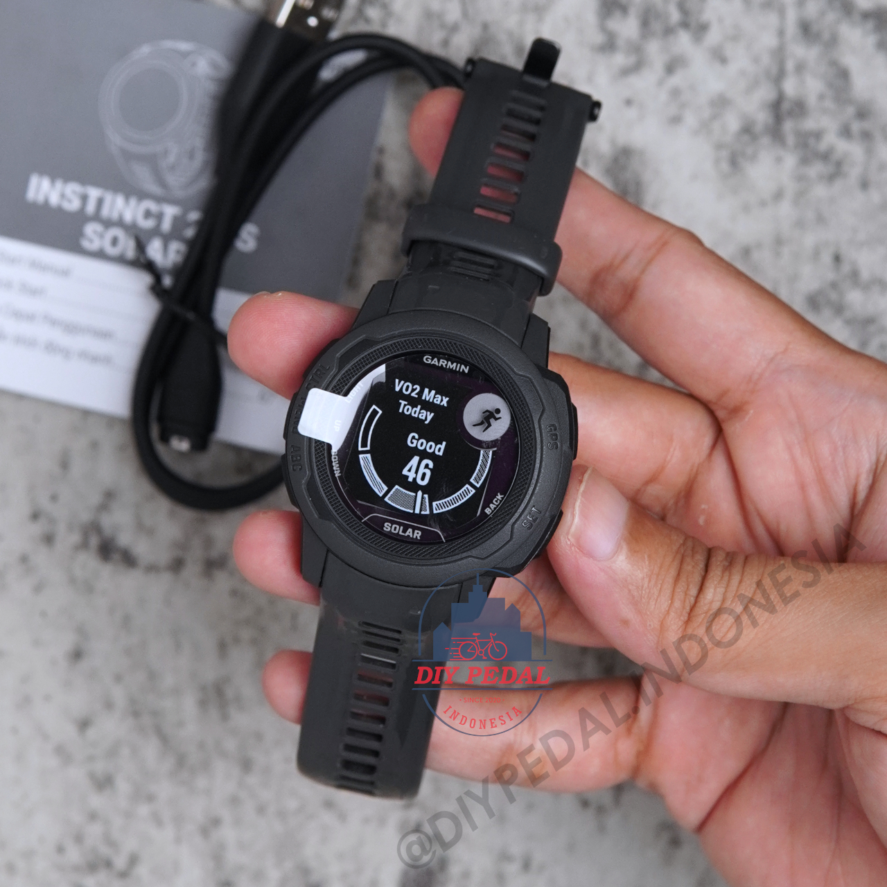 Jual Garmin Instinct 2s Solar Graphite, DIY Pedal Indonesia Lokasi Yogyakarta. Pusat Garmin Terbaik se Indonesia.