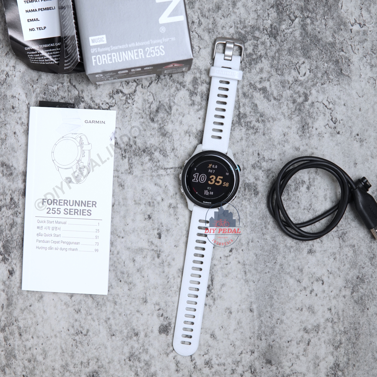 Jual Garmin Forerunner 255s Music Whitestone, DIY Pedal Indonesia Lokasi Yogyakarta. Pusat Garmin Terbaik se Indonesia.