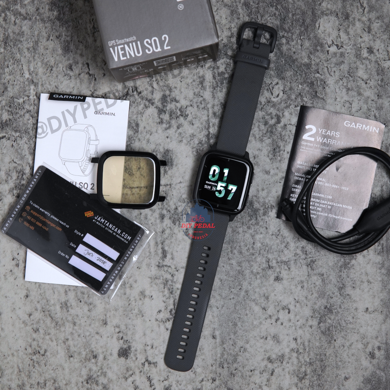 Jual Garmin Venu SQ2 Slate Non Music, DIY Pedal Indonesia Lokasi Yogyakarta. Pusat Garmin Terbaik se Indonesia.