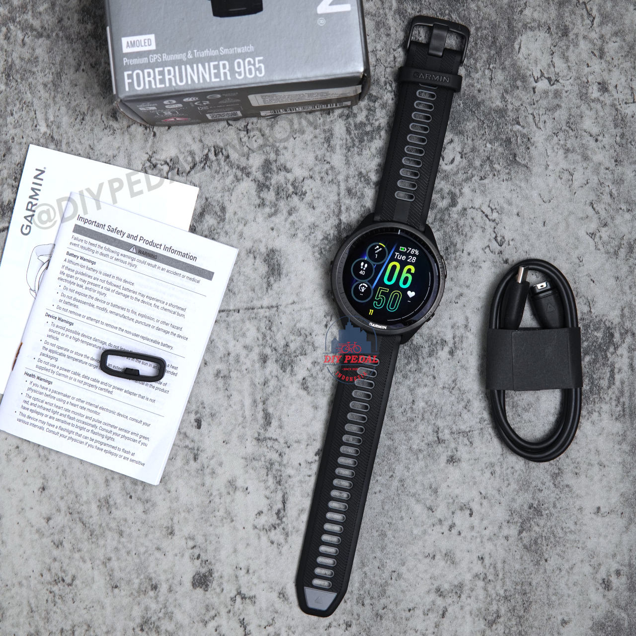 Jual Garmin Forerunner 965 Black, DIY Pedal Indonesia Lokasi Yogyakarta. Pusat Garmin Terbaik se Indonesia.