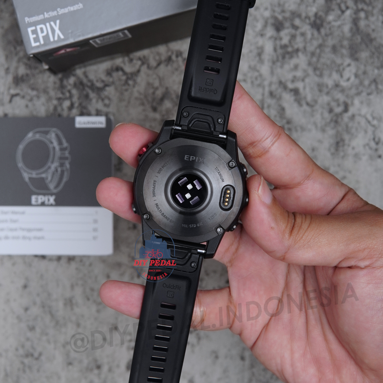 Jual Garmin EPIX 2 Sapphire Carbon Gray, DIY Pedal Indonesia Lokasi Yogyakarta. Pusat Garmin Terbaik se Indonesia.