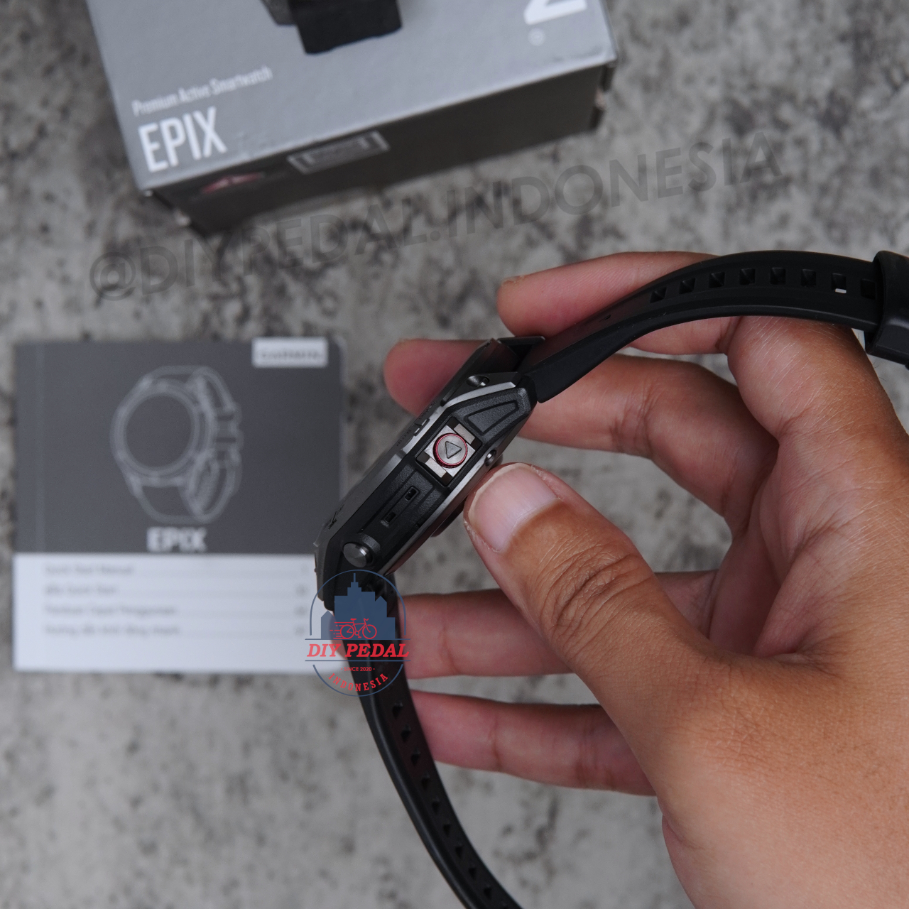 Jual Garmin EPIX 2 Sapphire Carbon Gray, DIY Pedal Indonesia Lokasi Yogyakarta. Pusat Garmin Terbaik se Indonesia.