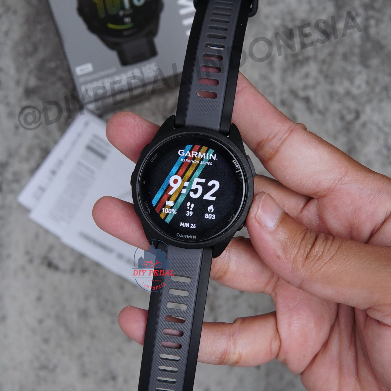 Jual Garmin Forerunner 165 Non Music, DIY Pedal Indonesia Lokasi Yogyakarta. Pusat Garmin Terbaik se Indonesia.