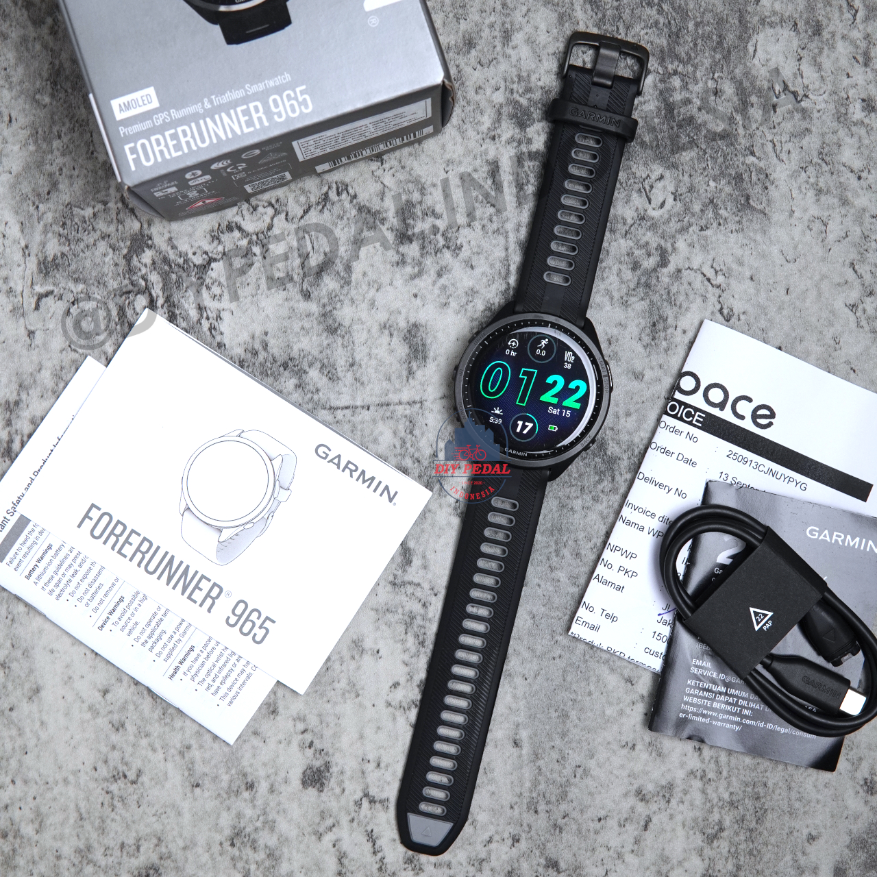 Jual Garmin Forerunner 965 Black, DIY Pedal Indonesia Lokasi Yogyakarta. Pusat Garmin Terbaik se Indonesia.