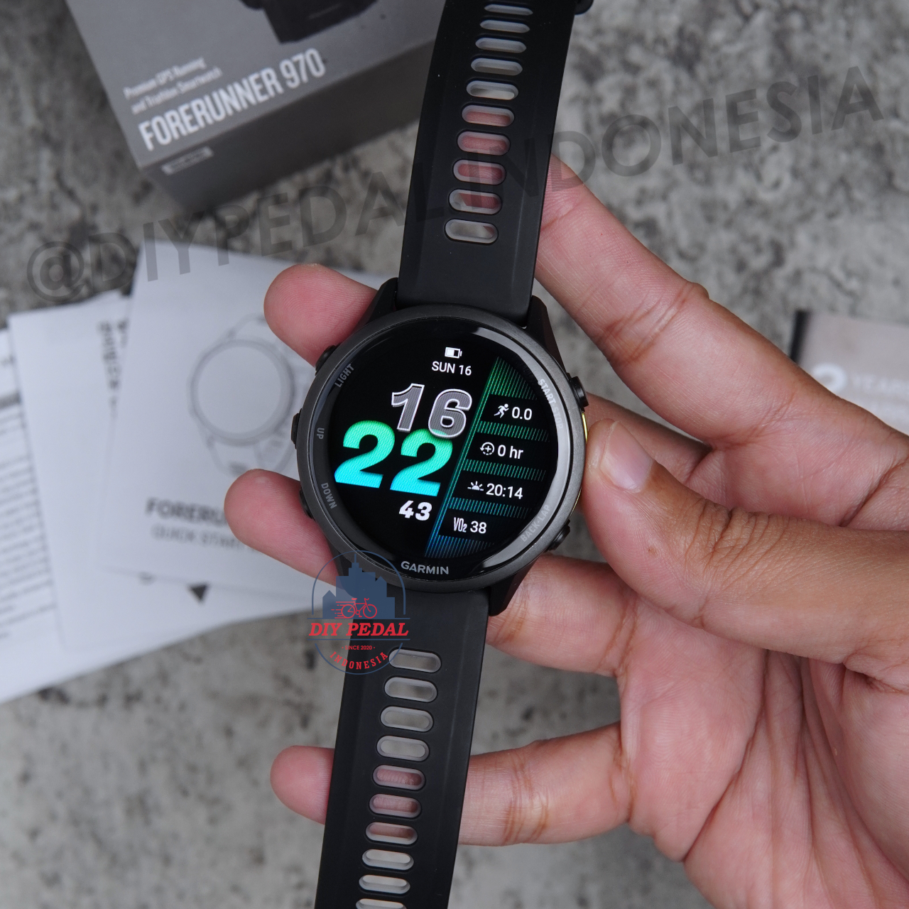 Jual Garmin Forerunner 970 Black, DIY Pedal Indonesia Lokasi Yogyakarta. Pusat Garmin Terbaik se Indonesia.