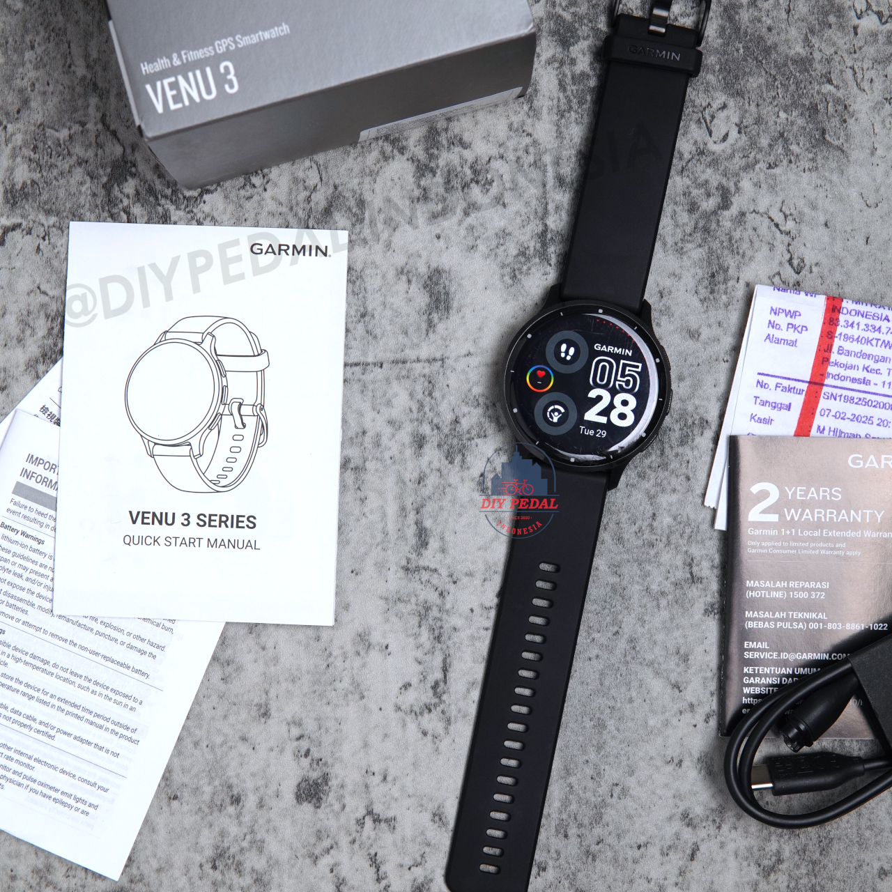 Jual Garmin Venu 3 Black, DIY Pedal Indonesia Lokasi Yogyakarta. Pusat Garmin Terbaik se Indonesia.