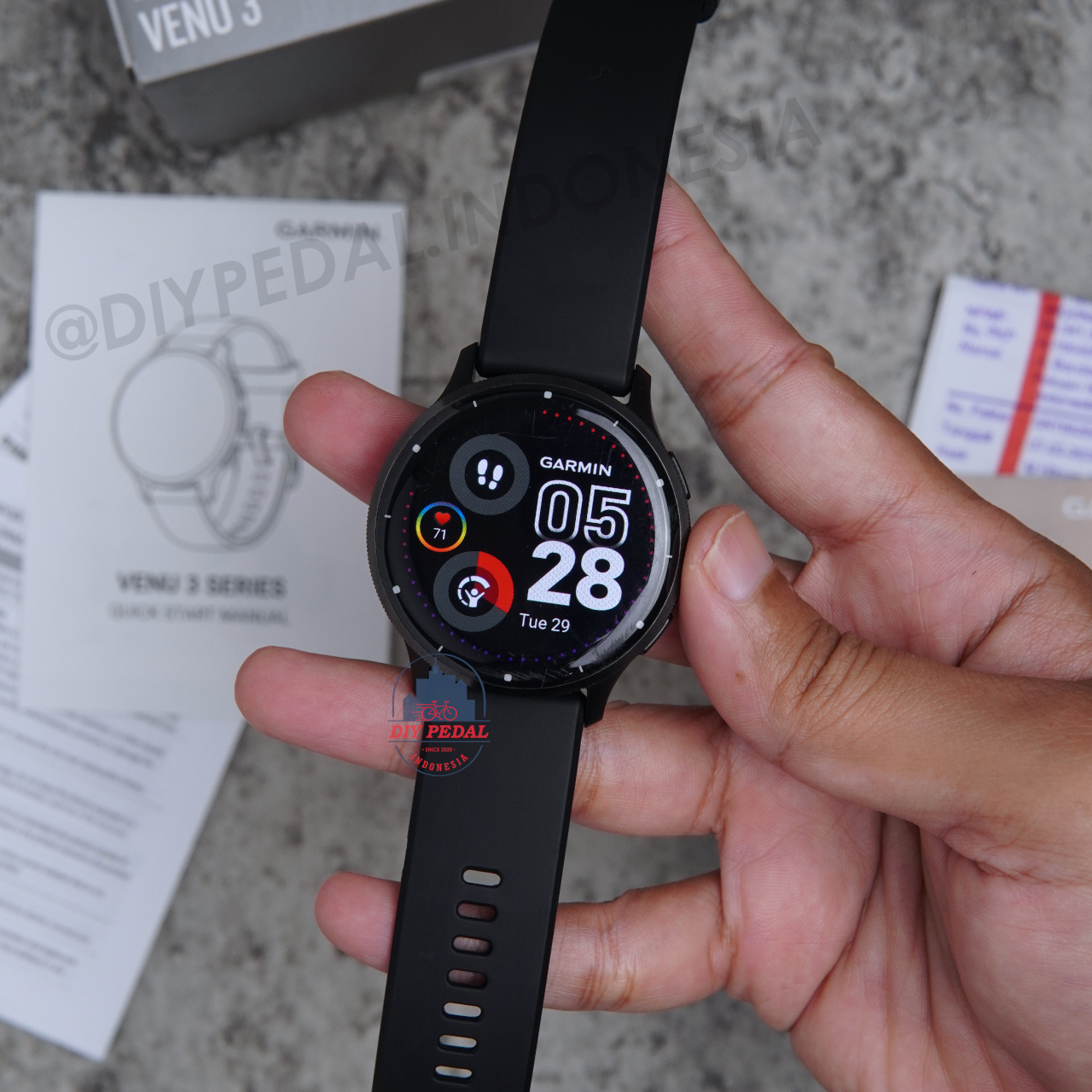 Jual Garmin Venu 3 Black, DIY Pedal Indonesia Lokasi Yogyakarta. Pusat Garmin Terbaik se Indonesia.